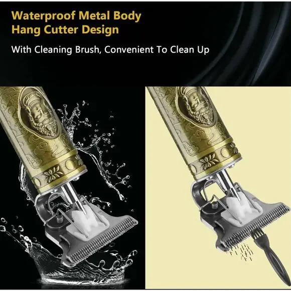 NIB NEW Kemei Buddha Cordless Hair Clippers Trimmer Shaver Clipper Cutting Beard - Picture 5 of 9